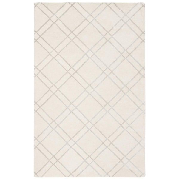 3 x 5 ft. Himalaya Hand Tufted Area RugIvory & Silver, Safavieh, Mfr#: HIM901A-3